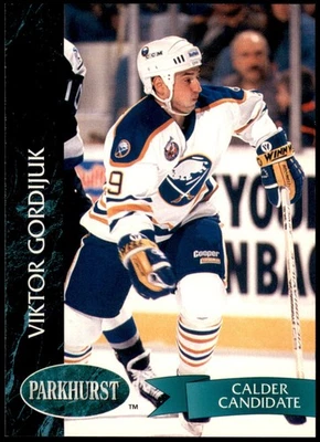 Viktor Gordijuk Buffalo Sabres 1993 Parkhurst Pro Set #17 NHL - Image 1 of 2