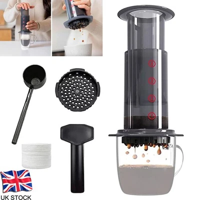 Clear Coffee Press - 3-in-1 Brew Method with French Press Travel Design Portable - Image 1 of 4