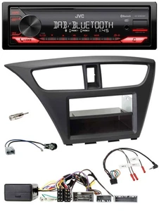 JVC Bluetooth USB DAB Lenkrad Autoradio für Honda Civic (ab 2012) - Bild 1 von 10