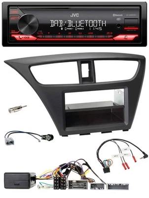 JVC Bluetooth USB DAB Lenkrad Autoradio für Honda Civic (ab 2012) - Bild 1 von 4