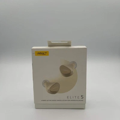 New Jabra Elite 5 Adaptive Hybrid Active Noise Cancellation Rose Gold OTE170R - Image 1 of 4