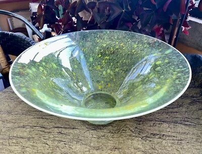 Coupe à fruits Centre de Table Pate de Verre - Glass Fruit bowl Centerpiece - Photo 1/4