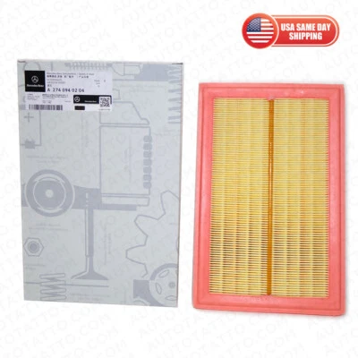 Elemento filtro aire motor Mercedes Benz C300 E300 GLC300 2015-19 2740940204 FABRICANTE DE EQUIPOS ORIGINALES Foto 1 de 4