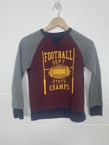 KIDS Football Department Crew Neck Sweater Maroon  SIZE M - Picture 1 of 3