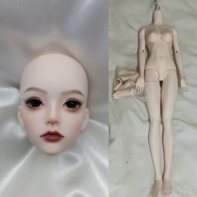 1/4 Handmade Resin BJD Doll Nude Body Face Makeup Eyes Pretty Girl Female Gifts - Image 1 of 4