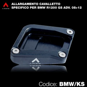 Placca di allargamento cavalletto eragal nero per BMW R1200 GS adventure - Picture 1 of 1