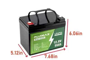 200Ah 12V LiFePO4 Lithium Battery Deep Cycle BMS 50Ah for RV Marine Solar System - Picture 1 of 13