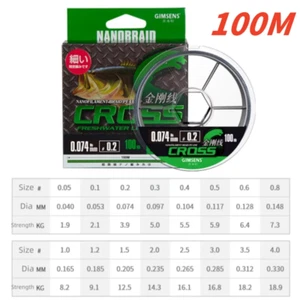 Line Fishing Braided Extremely Delicate To 4 Strand, Wire Of 328 1/12ft, Great - Picture 1 of 13