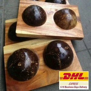 Foot Massage Wooden Relax Massager Relief Wood Stress Reflexology Coconut Shell - Picture 1 of 12