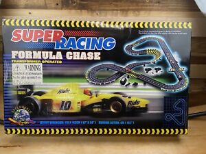 Vintage Speed World Super Racing Formula Chase Slot Car Racing Set Preowned