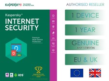 KASPERSKY INTERNET SECURITY 1 PC OR DEVICE 1 YEAR EU & UK GENUINE LICENSE EMAIL