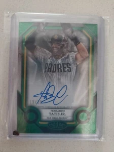 Fernando Tatis Jr. 2024 Topps Tier One Baseball Green Autograph TIA-TT #d 19/20 - Bild 1 von 3