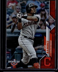 2020 Topps Opening Day JOSE RAMIREZ Red Foil #47 - Picture 1 of 2