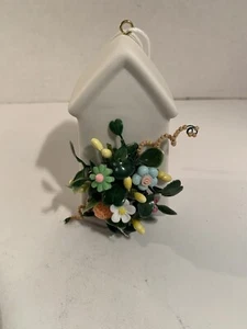 VTG Button Bokay/Bird House-Country-Farmhouse-Cottage Chic-Prim-Home Decor - Picture 1 of 3