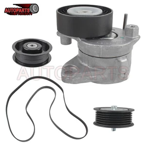 For Mercedes-Benz Engine Tensioner Drive Belt & Idler Pulley Serpentine Belt kit - Picture 1 of 14