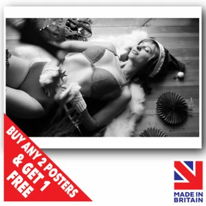 Sexy Dama Juego de Rol Estampado Arte Erótico Niña Desnuda Mujeres Pierna Lencería Boudoir - Imagen 1 de 2