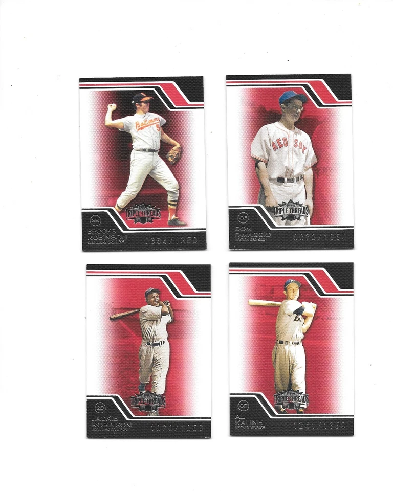 2008 Topps Triple Threads print run 1350 U-Pick Baseball Trading Cards MLB - Image 1 of 1
