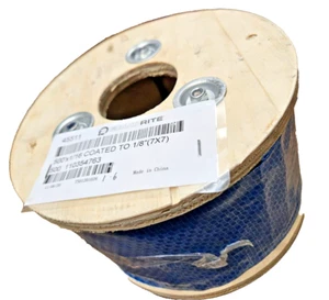 1/16" X 1/8" 7 X 7 Vinyl Coated Wire Rope Aircraft Cable ROLL of 500' Equiprite - Picture 1 of 6