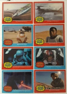 2015 Topps Star Wars Chrome Perspectives FORCE AWAKENS Preview Card Set of 8 - Picture 1 of 2