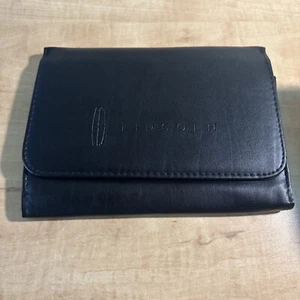 GENUINE LINCOLN LEATHER CASE FOR OWNERS MANUAL OWNERS OPERATORS USER GUIDE OEM - Picture 1 of 4