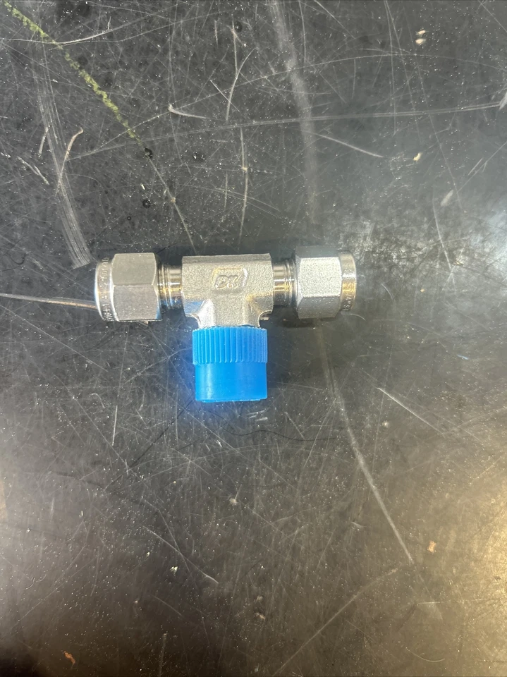 1/4" Tube OD 316ss Tee Fitting DK-LOK DTZ-4-S