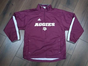 Adidas ATM Aggies Windbreaker Pullover Medium 10/12 - Picture 1 of 10