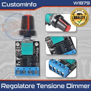 Drehzahlregler PWM DC 5-12V 10A LED Dimmer und Dauermotor - Bild 1 von 6
