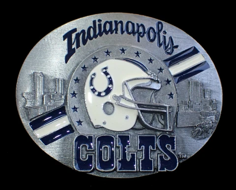 INDIANAPOLIS COLTS LIMITED COLLECTIBLE BELT BUCKLE #4061/10000 VINTAGE 1994 Cover