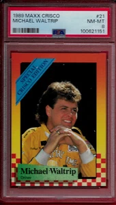 1989 Maxx (Crisco) #21 Michael Waltrip PSA 8 $$$$ - Foto 1 di 2