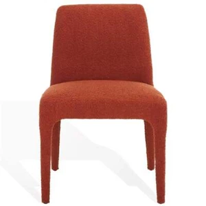 Safavieh Derrick Birch and Steel Dining Chair in Rust - Picture 1 of 11