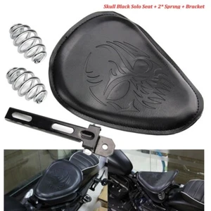 Skull Black SOLO Seat 3" Spring Bracket Base For Harley 48 Sportster XL883 1200 - Bild 1 von 13