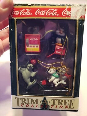 Coca cola small ornaments (yr.1999), Trim a Tree collection 4 pieces (H5) - Image 1 of 4
