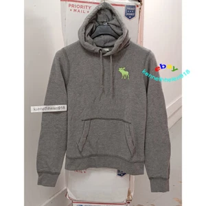 ABERCROMBIE & FITCH NEWCOMB LAKE SUDADERAS CON CAPUCHA GRIS PARA HOMBRE TALLA GRANDE - Imagen 1 de 9