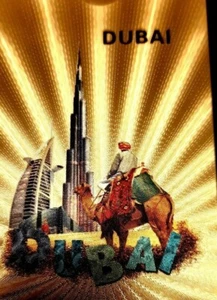 24 Carat Gold Plated Burj Al Arab, Dubai, Playing Cards Waterproof. New. Unused - Picture 1 of 7