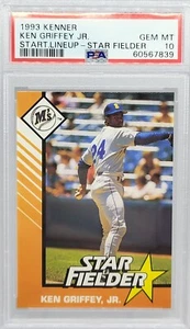1993 KENNER STARTING LINEUP-STAR FIELDER KEN GRIFFEY JR PSA 10 POP 24 RARE! - Picture 1 of 2