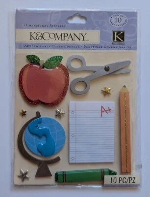 Adesivos divertidos para scrapbooking em sala de aula escolar da K&Company - Imagem 1 de 3