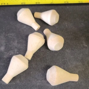 Stck. 6 kleine Holzeisenbahn Rauchstapel 1-3/4 Zoll - Bild 1 von 2