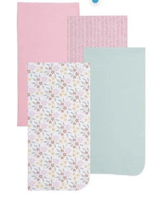 Paquete de 4 mantas de franela suave para recibir bebé para niñas todos los días para niños; Foto 1 de 4