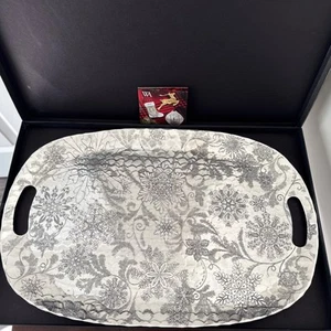 Wendall August Forge Snowflake Wintersong Luncheon Tray 12x18 NIB - Picture 1 of 11