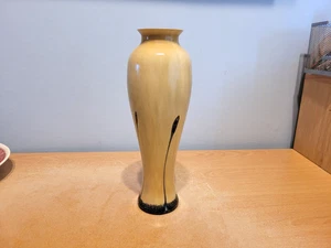 Beautiful Caithness Ebony Sand 10" Slender Glass Vase - Picture 1 of 14