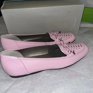 Array Sweet Pea rosa Leder Ballerinas UVP 69,99 $ Größe 11 superschlank neu - Bild 1 von 10