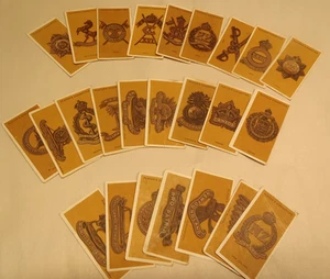 1917 John Player & Sons Colonial & Indian Army Badges Lot of 25 Tobacco Card Set - Picture 1 of 13