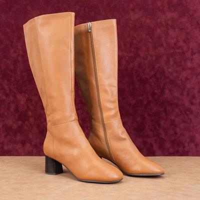 Joie Women Racquel Caramel Leather Zip Riding Fashion Knee Boots sz 10US - Image 1 of 4