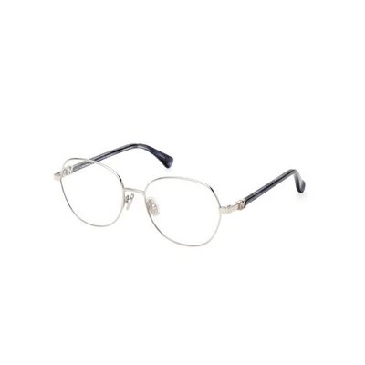 Marco óptico de metal redondo plateado Max Mara MM5034 016 54-17-140 MM RX Foto 1 de 3