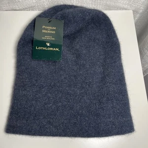 Gorro liso Possum Merino Nueva Zelanda nuevo con etiquetas - Imagen 1 de 2