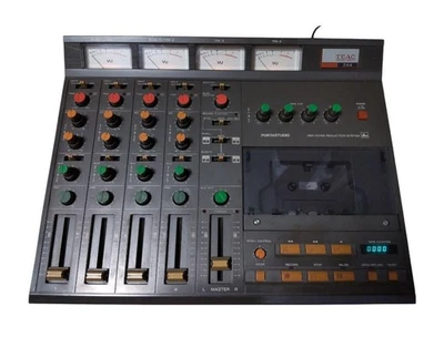 Tested TASCAM 244 TEAC MTR Multitrack 4-Track Cassette Tape Recorder Black - Image 1 of 4