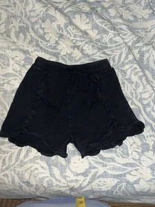 Abby & Evie Black Ruffle Shorts Girls Size 7 (P62) - Picture 1 of 7