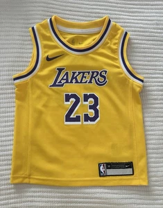 Nike LeBron James Los Angeles Lakers Jersey #23 Youth Kids Size Medium 5/6 - Picture 1 of 7