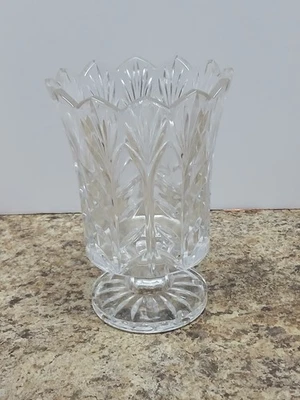 Jarrón vela huracán cristal de 7,5 pulgadas Fifth Avenue Pórtico Foto 1 de 4