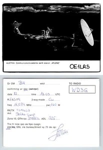Ham Radio QSL QSO Postcard OE1LRS, Aflenz, Styria, Austria - Picture 1 of 1